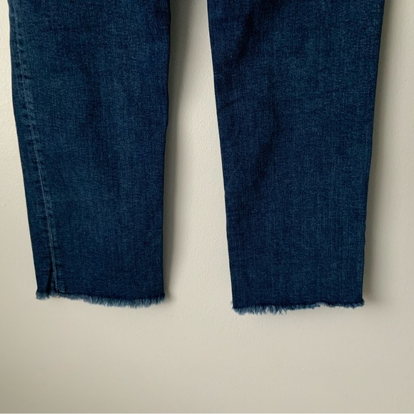 GOOD AMERICAN Cropped Jeans Indigo Blue Size 6 - Picture 9 of 16